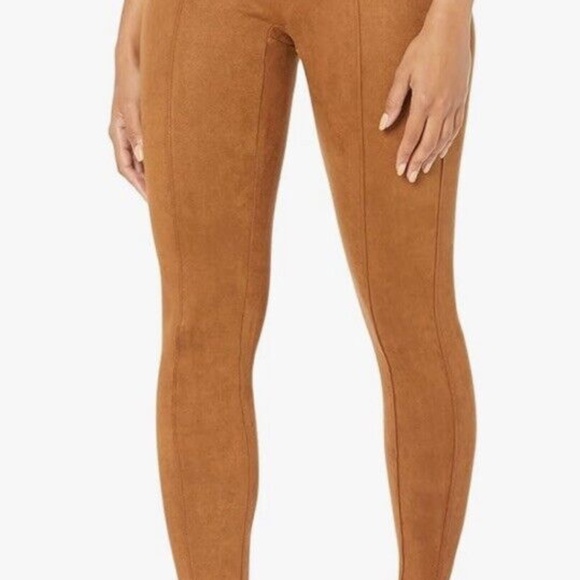 Spanx women's tan faux suede ankle leggings SIZE SMALL - Picture 1 of 14